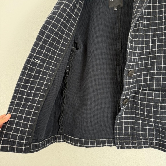 Madewell Waffleback Shaw Blazer Jacket Windowpane Medium - Picture 6 of 12
